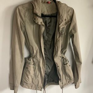 Army green bomber jacket